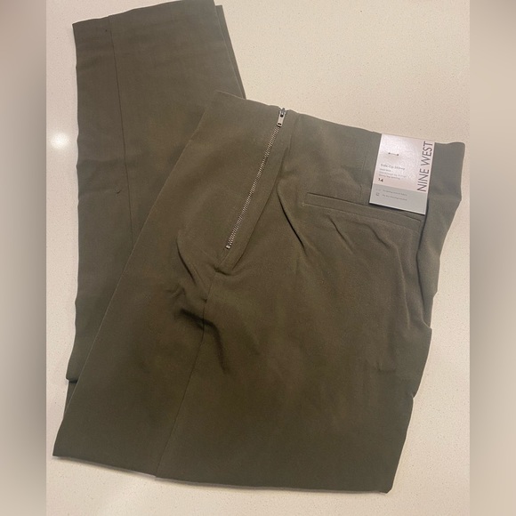 Nine West Pants - NWT- Nine West Side Zip High-Waisted Skinny Ankle Pants
14, color:‎ Olive Landis